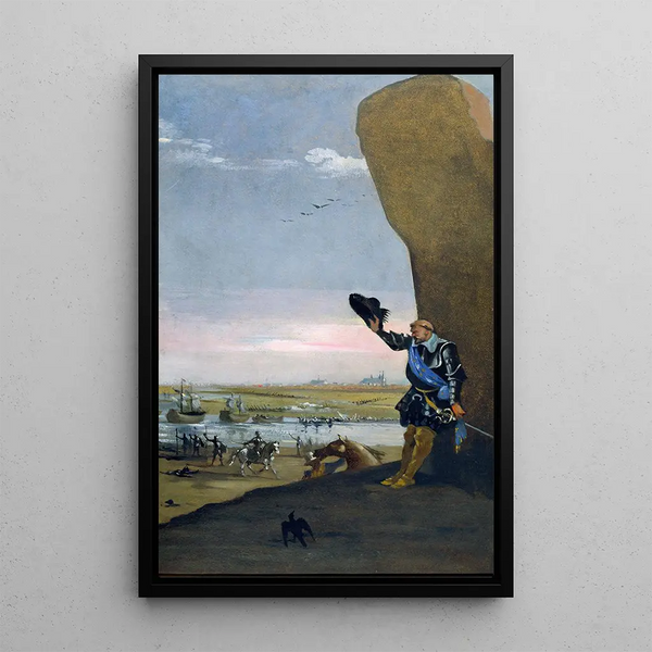 Propuestas de decoraciones para el vestíbulo inferior del NM La Batalla de Stångebro - Gotthard Werner — cuadro enmarcado en la pared