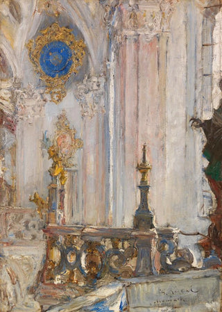 Gotthardt Kuehl - Blick in die RokokoWallfahrtskirche Birnau bei Schloss Maurach am Bodensee.webp