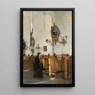 Gotthardt Kuehl - In der Katharinenkirche in Hamburg.webp