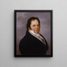 Retrato de Herz Elias Reiss - Gotthelf Leberecht Gläser — cuadro enmarcado en la pared