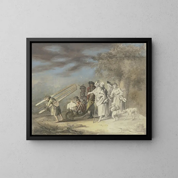 L'artiste en movimiento - Gottlieb Welt — cuadro enmarcado en la pared