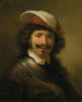 a young man with a gorget and a feathered hat - Govert Flinck — artwork view