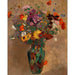 Reproduction of the painting of a Large Wildflower Bouquet - Odilon Redon