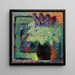Gran naturaleza muerta, ramo de lilas en un jarrón - Alexej von Jawlensky — cuadro enmarcado en la pared