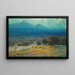 California Poppy Field Painting - Granville Redmond — framed artwork on a wall