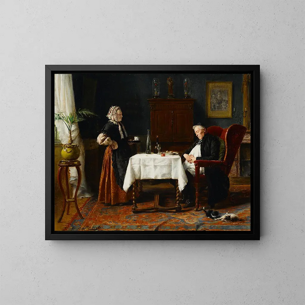 Peacefulness Painting - Gérard Portielje — framed artwork on a wall