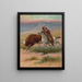 En la pradera - Gray Lithograph & Co.. — cuadro enmarcado en la pared