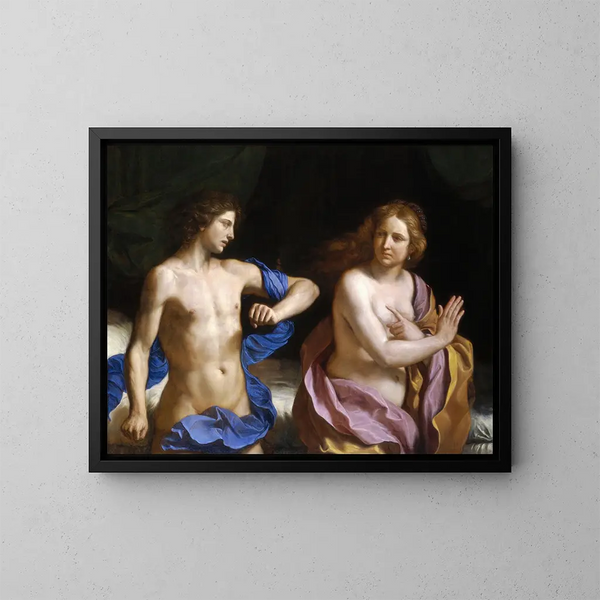 Amnon et Tamar - Guercino — framed artwork on a wall