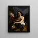 David with the Head of Goliath - Guercino — framed artwork on a wall