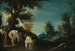 Paisaje con mujeres bañándose - Guercino — vista de la obra