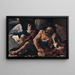 San Mateo y el ángel - Guercino — cuadro enmarcado en la pared