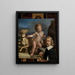 Self-Portrait in front of a Love Fedele Painting - Guercino — framed artwork on a wall