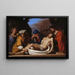 La Mise au tombeau - Guercino — cuadro enmarcado en la pared