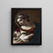 Virgen con el Niño - Guercino — cuadro enmarcado en la pared