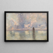 View of the Venice Lagoon - Guglielmo Ciardi — framed artwork on a wall
