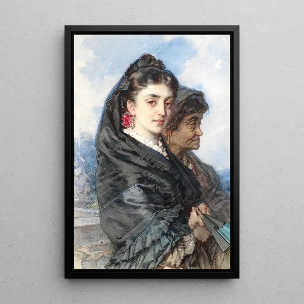 La chaperonne - Guido Bach — framed artwork on a wall