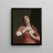 The Death of Cleopatra - Guido Cagnacci — framed artwork on a wall