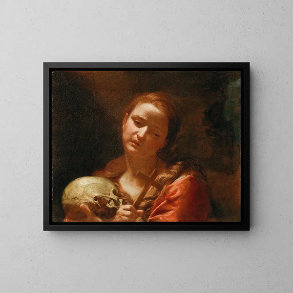 La Madeleine pénitente - Guido Cagnacci — framed artwork on a wall
