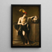 David con la cabeza de Goliat - Guido Reni — cuadro enmarcado en la pared