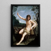 Saint Jean-Baptiste dans le désert - Guido Reni — framed artwork on a wall