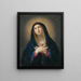 La Madona en oración - Guido Reni — cuadro enmarcado en la pared