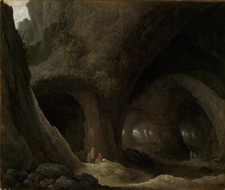 Guillam Dubois - Felsenhhle mit rastenden Hirten.webp