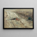 Scene of the 1870 war, dead soldier on a battlefield - Guillaume Regamey — framed artwork on a wall