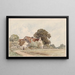 Casa de campo - Guillaume van der Hecht — cuadro enmarcado en la pared
