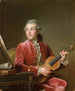 Hombre con violín - Guillaume Voiriot — vista de la obra