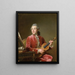 Hombre con violín - Guillaume Voiriot — cuadro enmarcado en la pared