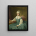 retrato de una dama de la familia van de Poll, quizás Anna Maria Dedel, esposa de Jan van de Poll - Guillaume de Spinny — cuadro enmarcado en la pared