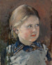 Study of a girl's head for the family portrait of Baron Magnus von Born - Gunnar Berndtson — artwork view