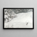 Nieve - Gustaf Fjaestad — cuadro enmarcado en la pared