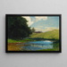 Landscape Painting at Köpingebro near Ystad - Gustaf Rydberg — framed artwork on a wall