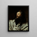 Un actor en el papel del rey Lear - Gustav Adolf Barthel — cuadro enmarcado en la pared