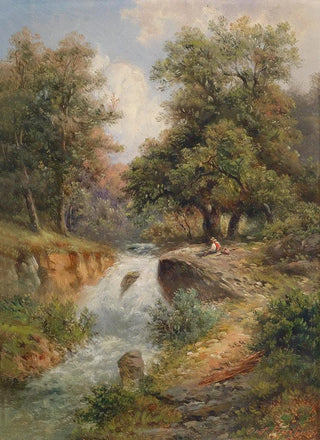 Gustav Barbarini - Wasserfall in Tirol in WindischMatrei.webp
