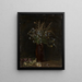 Still life with forget-me-nots - Gustav Crecelius — framed artwork on a wall