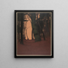 Evening in the Forest - Gustav Kampmann — framed artwork on a wall