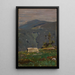 View from the Hornisgrinde - Gustav Kampmann — framed artwork on a wall
