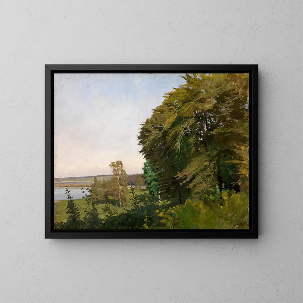 Paisaje de Schleswig-Holstein - Gustav Kampmann — cuadro enmarcado en la pared