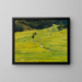 Sunny Valley Forest with Stream - Gustav Kampmann — framed artwork on a wall