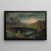 Lac dans les monts des Géants - Gustav Karl Ludwig Richter — framed artwork on a wall