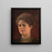 Portrait of an Unknown Woman Mme Heymann - Gustav Klimt — framed artwork on a wall