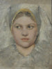 Study of a Girl's Head by Hana - Gustav Klimt — artwork view
