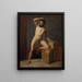 Acte masculin - Gustav Klimt — framed artwork on a wall