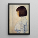 Portrait of Hélène Klimt - Gustav Klimt — framed artwork on a wall