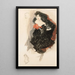 Estudio para Judith II - Gustav Klimt — cuadro enmarcado en la pared