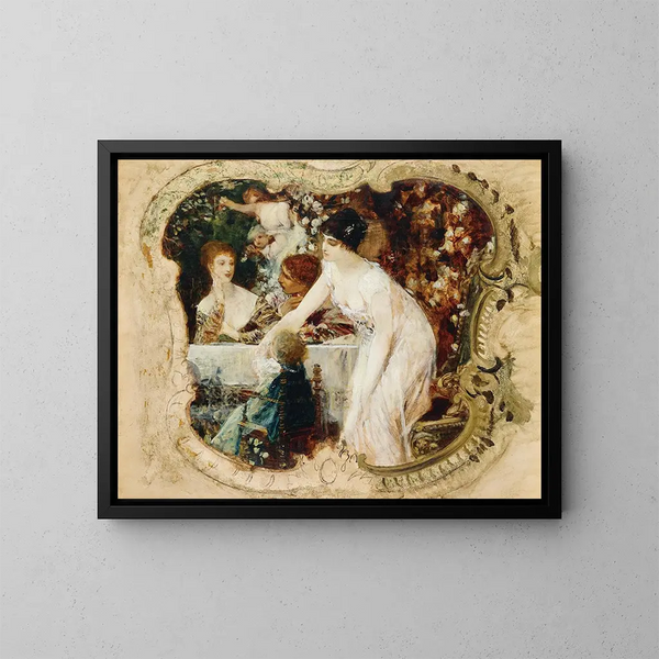 Reproducción del cuadro Estudio para el teatro municipal de Karlsbad - Gustav Klimt