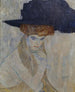 The Black Feathered Hat - Gustav Klimt — artwork view