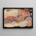 Serpents d'eau II - Gustav Klimt — cuadro enmarcado en la pared